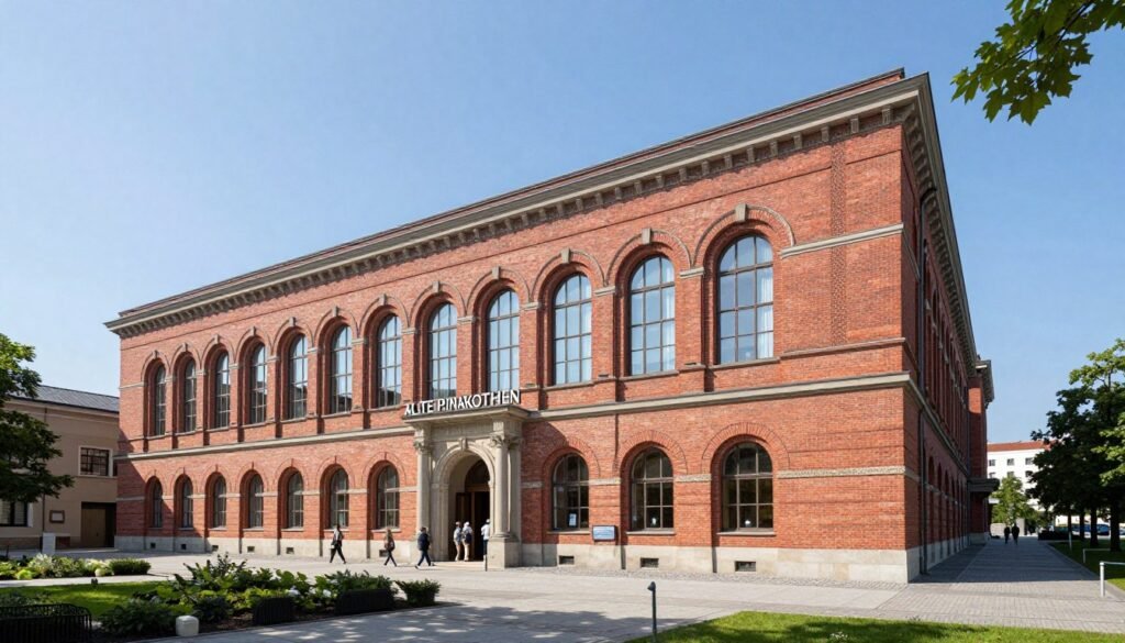 Alte Pinakothek museum exterior and entrance