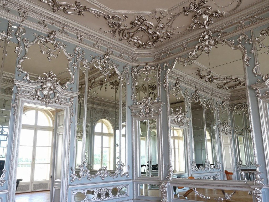 Amalienburg hunting lodge rococo interior mirror hall