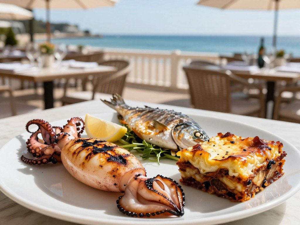 Ambrosia Mediterranean grilled seafood platter