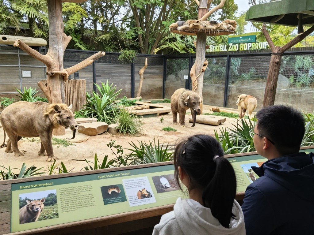 Animals at Bristol Zoo Project in naturalistic habitat