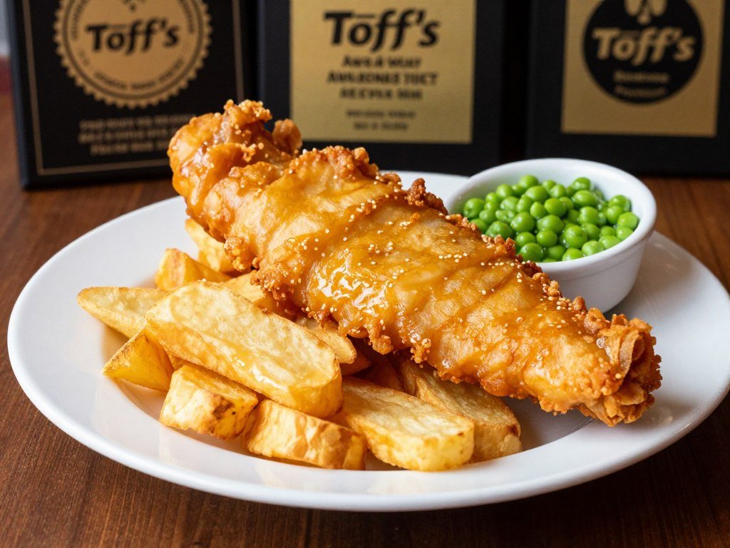 Award-winning fish and chips at Toff's in London England