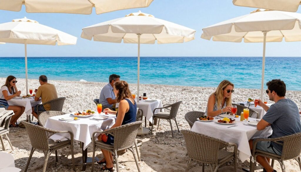 The Best Restaurants in Nice 9 Beachfront dining at Plage Beau Rivage restaurant in Nice