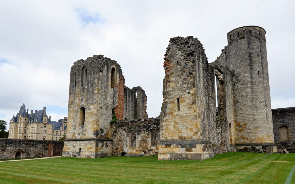 Beaufort medieval castle ruins Luxembourg