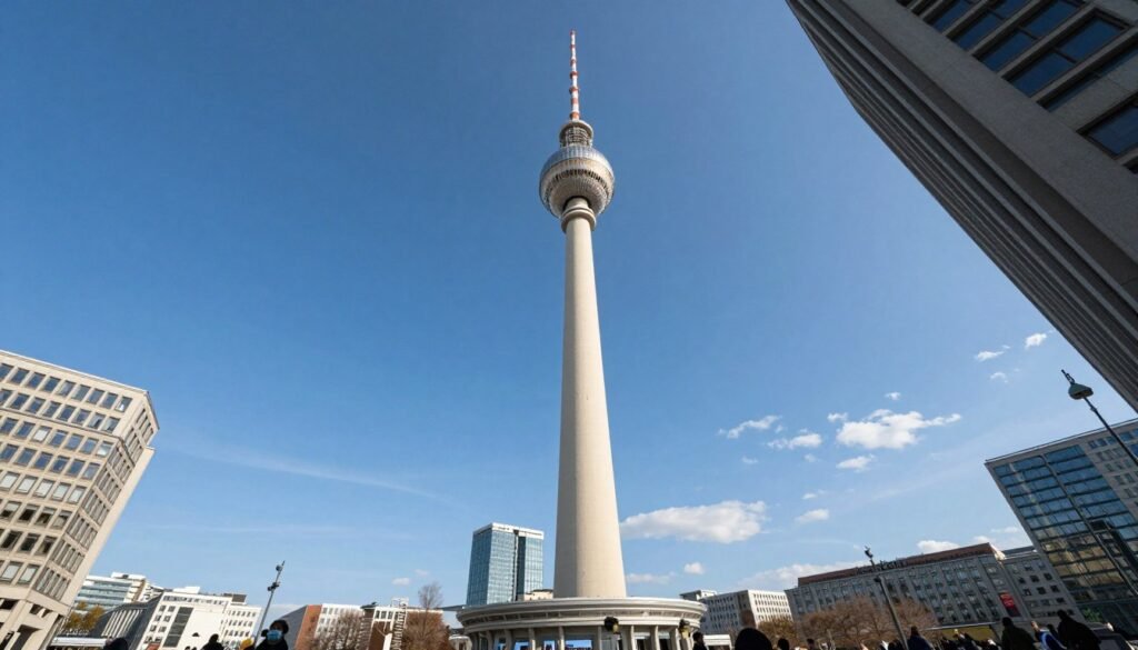 The Best Things to Do in Berlin 6 Berlin TV Tower dominating the skyline at Alexanderplatz with city views