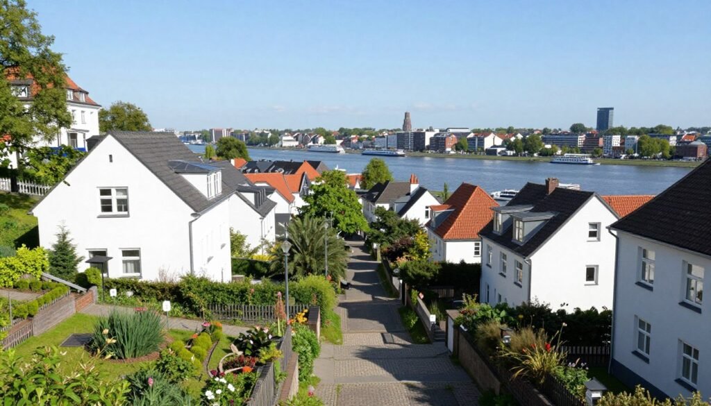 The Best Things to Do in Hamburg 17 Blankenese hillside neighborhood with villas and Elbe river views
