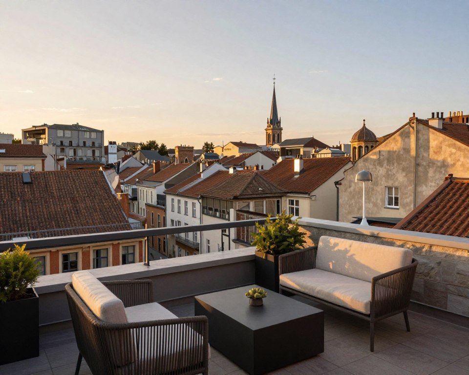 Boutique hotel rooftop terrace Old Town