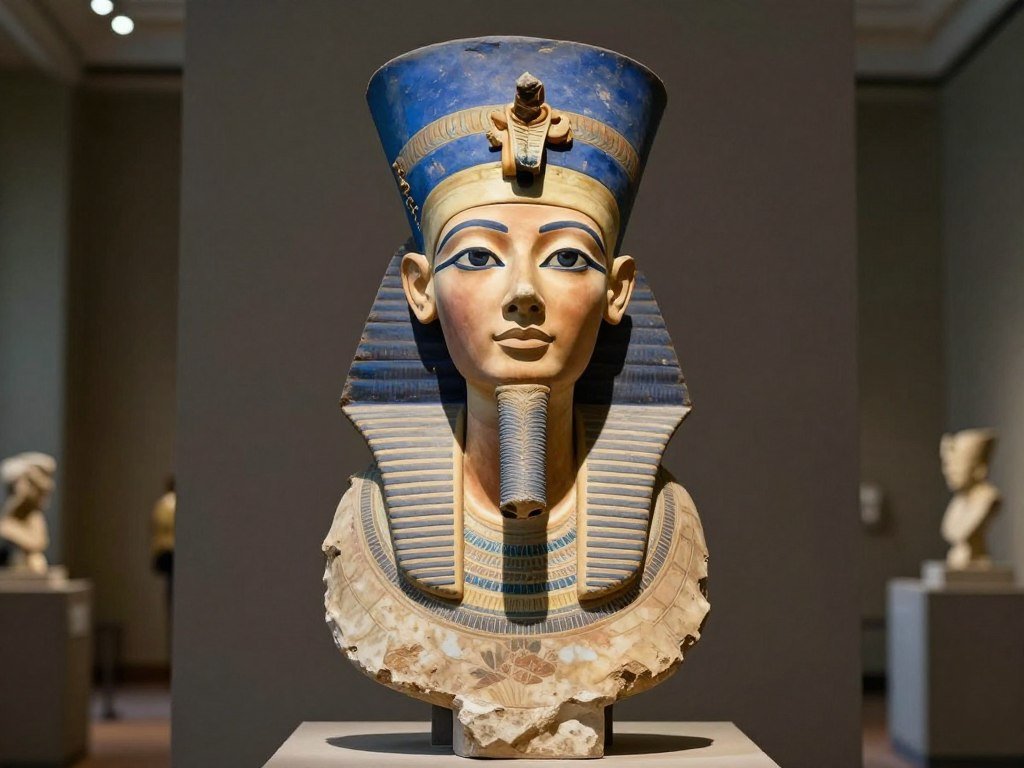 The Best Things to Do in Berlin 15 Bust of Nefertiti on display at Neues Museum with perfect lighting