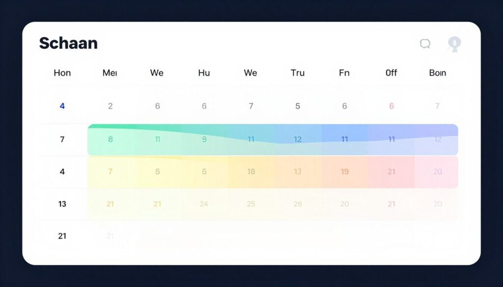 Calendar showing best booking times for Schaan hotels