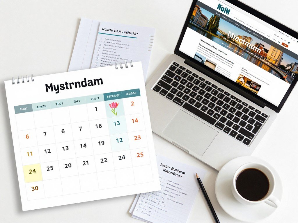 The Best Hotels in Amsterdam 16 Calendar showing peak and off-peak seasons for Amsterdam hotels