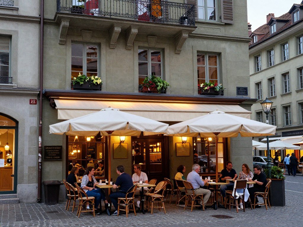 Charming restaurant in Geneva Old Town