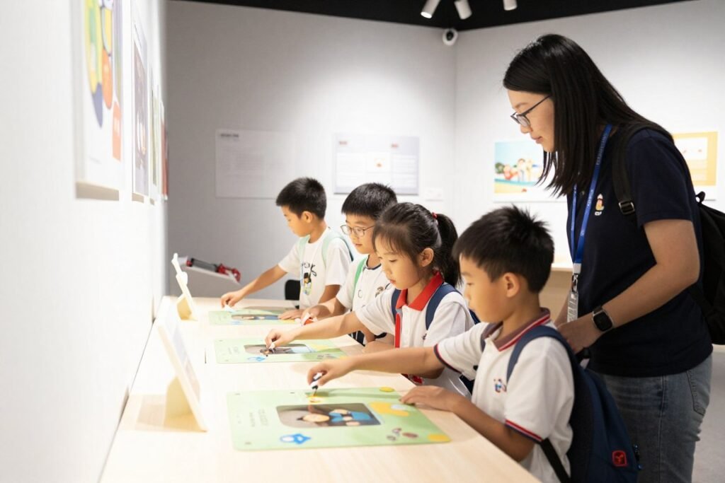 The Best Hotels in Vaduz 14 Children exploring exhibits at Liechtenstein National Museum