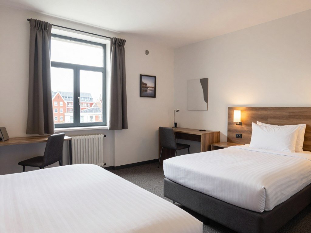 City Hotel Rembrandt in Leiden Netherlands showing comfortable room interior