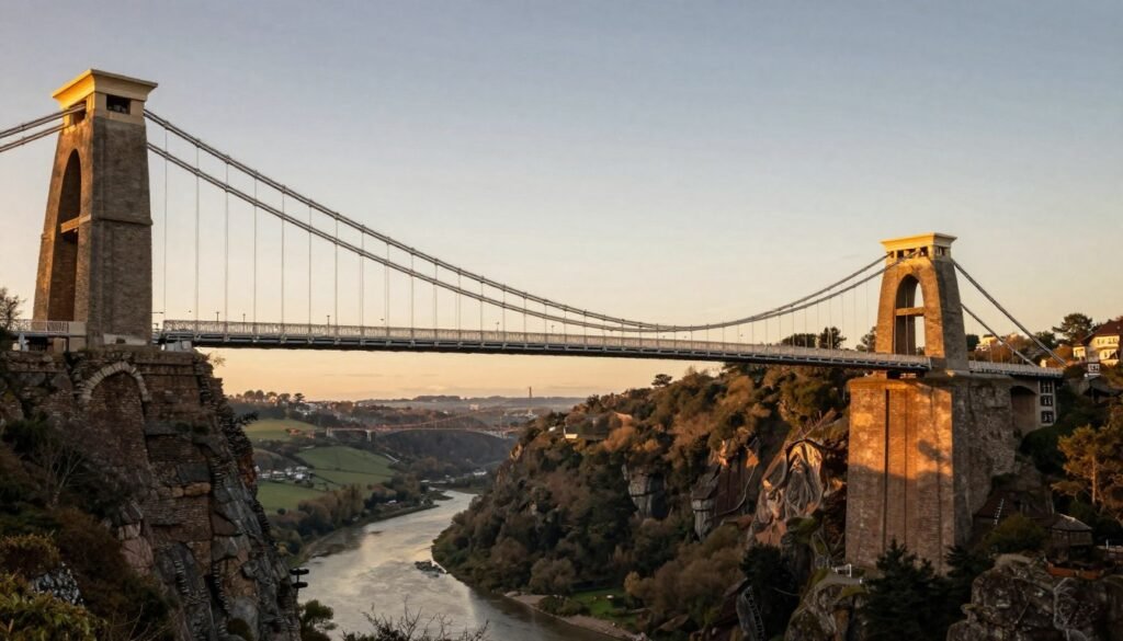 Clifton Suspension Bridge spanning the Avon Gorge, one of the most iconic things to do in Bristol