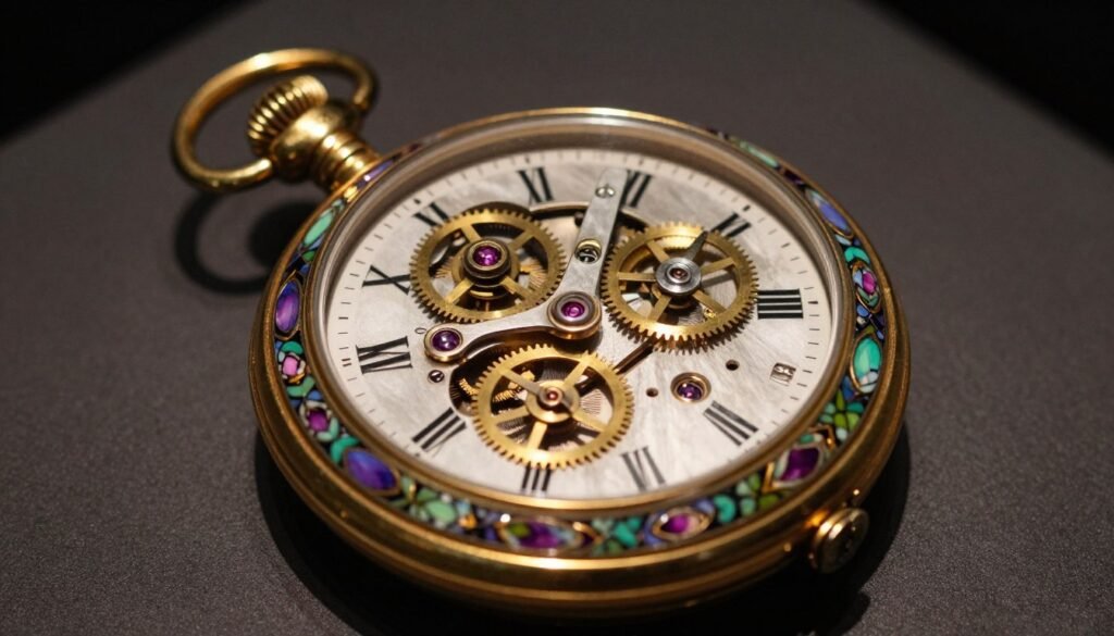 The Best Things to Do in Geneva 12 Close-up of antique pocket watch in Patek Philippe Museum
