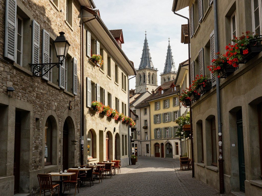 The Best Things to Do in Geneva 3 Cobblestone streets and historic buildings in Geneva Old Town