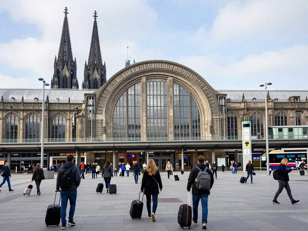 Cologne main train station exterior