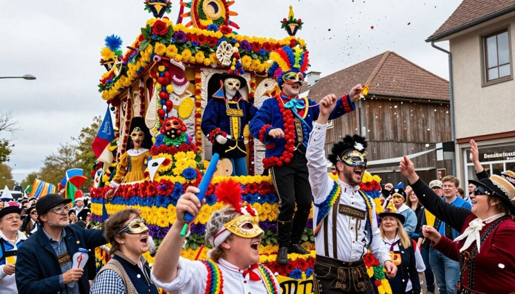 The Best Things to Do in Cologne 6 Colorful Cologne Carnival parade with elaborate costumes and celebrating crowds