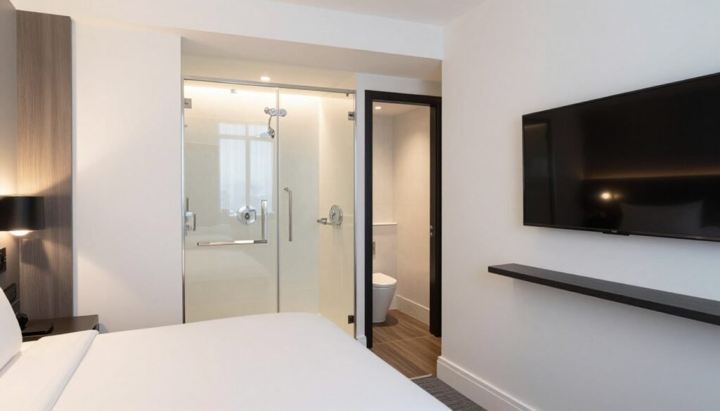 Compact but well-designed room at The Z Hotel Covent Garden, one of the best value hotels in London England