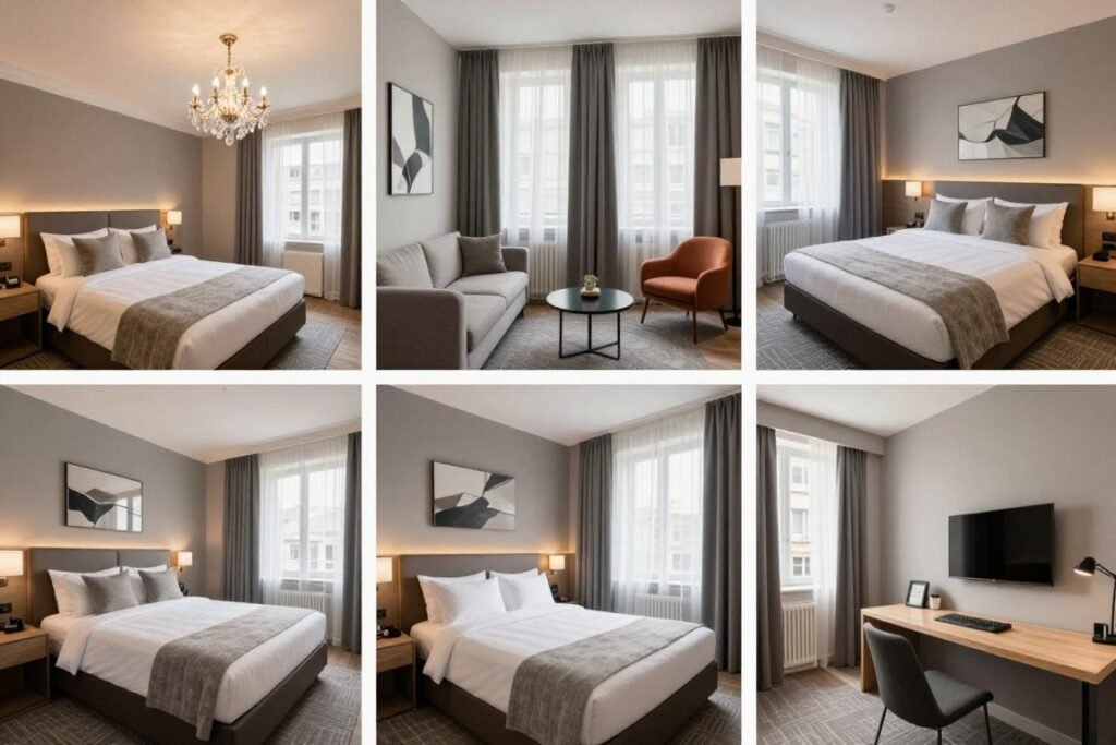Comparison of hotel styles from luxury to boutique in Zurich