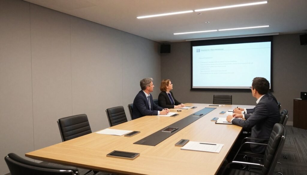 Conference room in Differdange business hotel