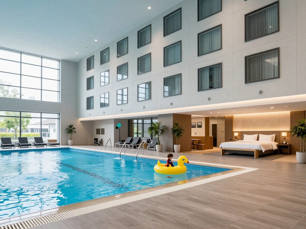 Courtyard Zurich North family-friendly facilities and pool