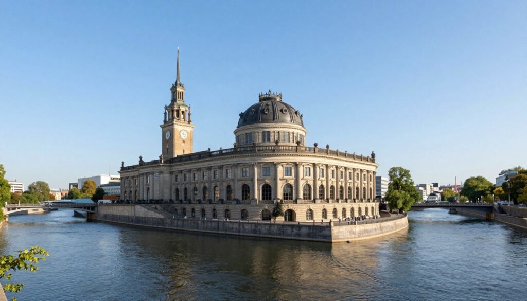 Deutsches Museum exterior on Isar island