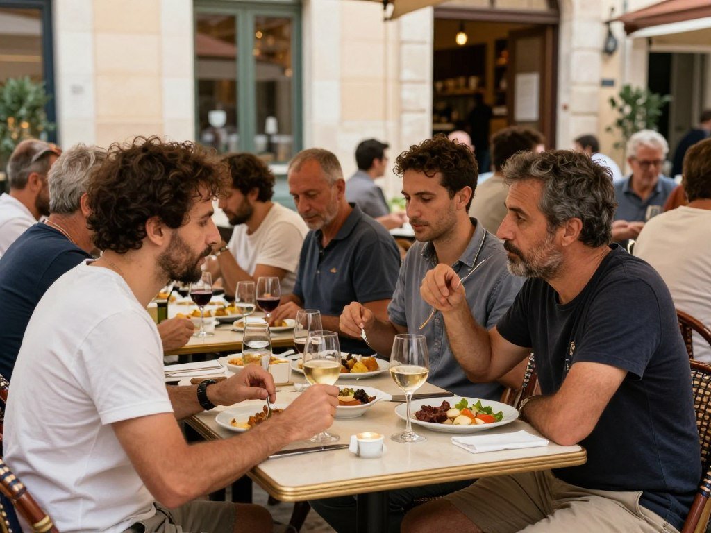 The Best Restaurants in Marseille 14 Diners enjoying a meal on a restaurant terrace in Marseille