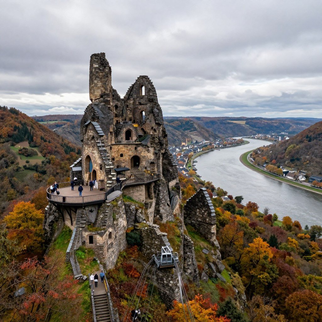 The Best Things to Do in Cologne 43 Drachenfels Castle ruins with Rhine Valley view from Königswinter