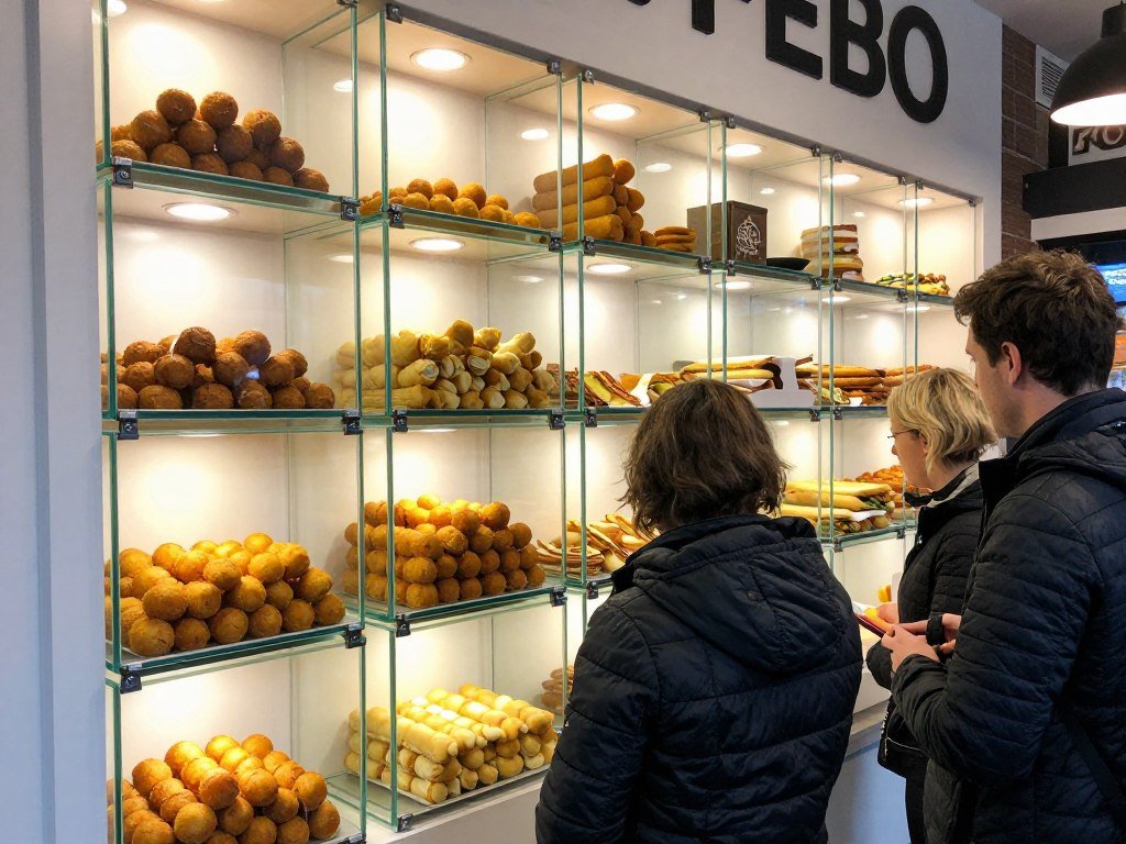 Popular Restaurants in Amsterdam 9 Dutch FEBO automat wall with hot snack selections