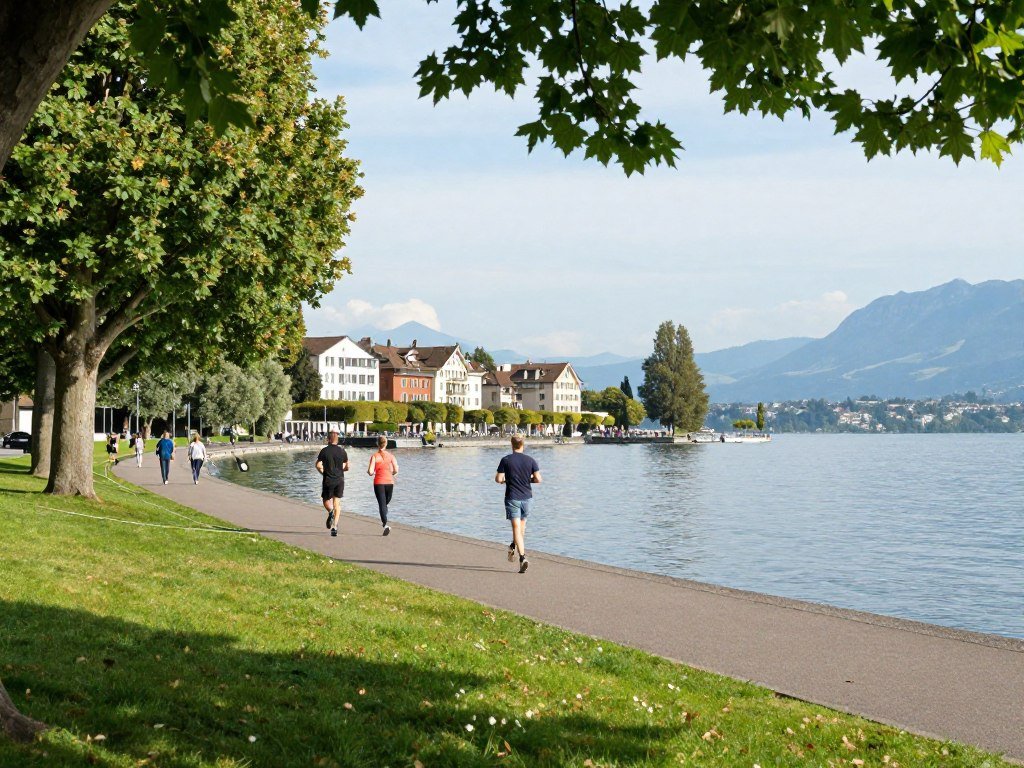 Eaux-Vives neighborhood Geneva with lakefront parks and residential charm