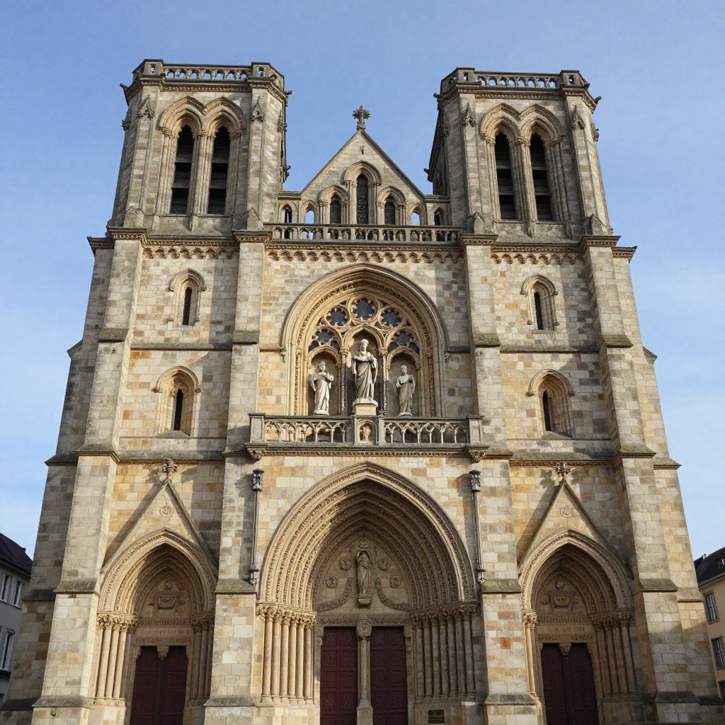 Eglise Saint-Joseph church facade in Esch-sur-Alzette with neo-Romanesque architecture
