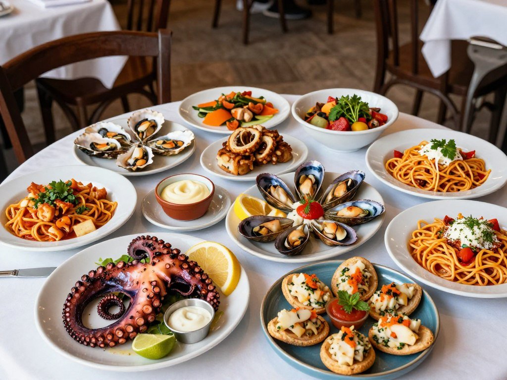 El Barrio Mediterranean tapas and seafood platter