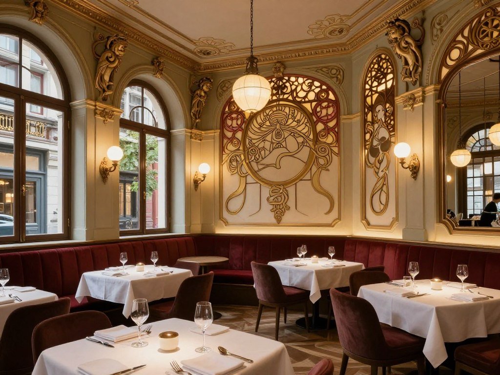 The Best Restaurants in Brussels 2 Elegant interior of Les Brigittines restaurant in Brussels