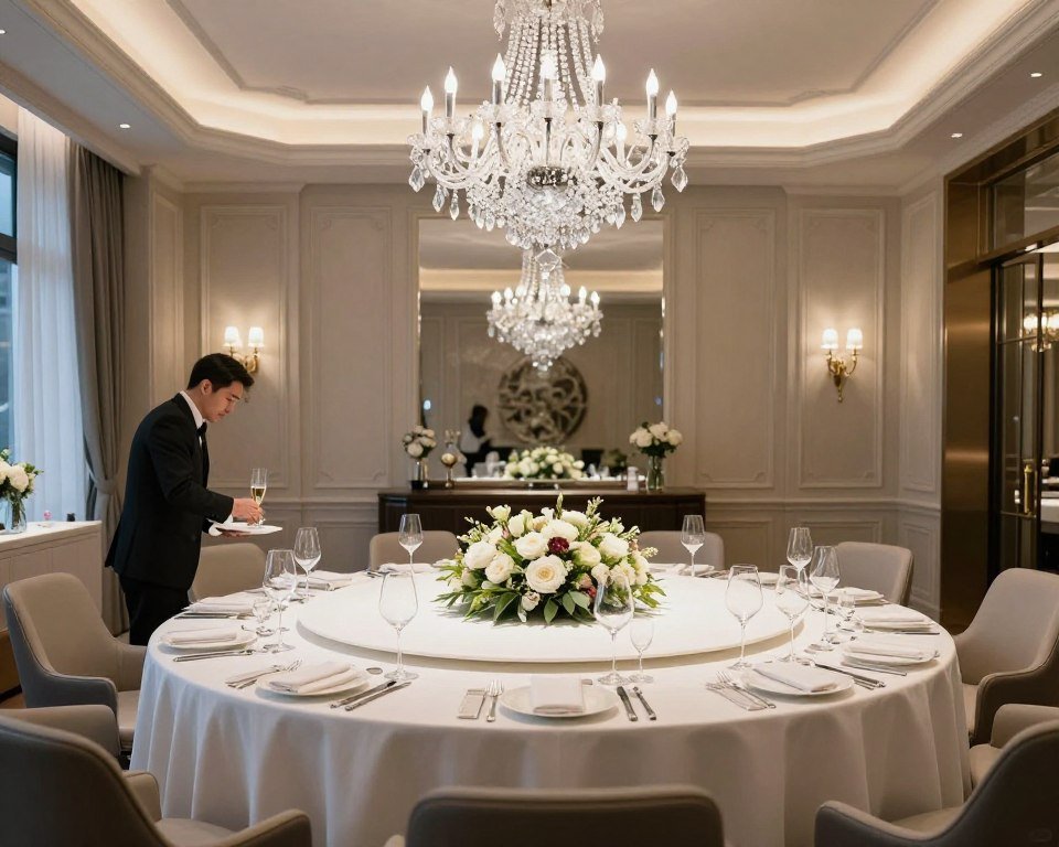 Elegant private dining room for celebrations