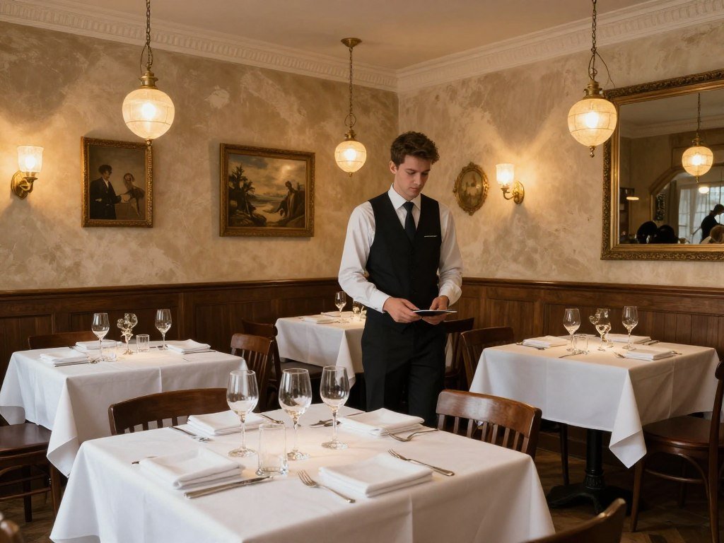 Elegant restaurant interior at Logis Hôtel Acacia with classic French decor