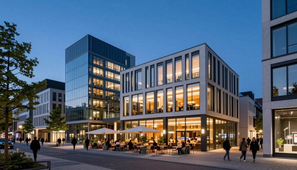 Europaviertel new dining district in Frankfurt