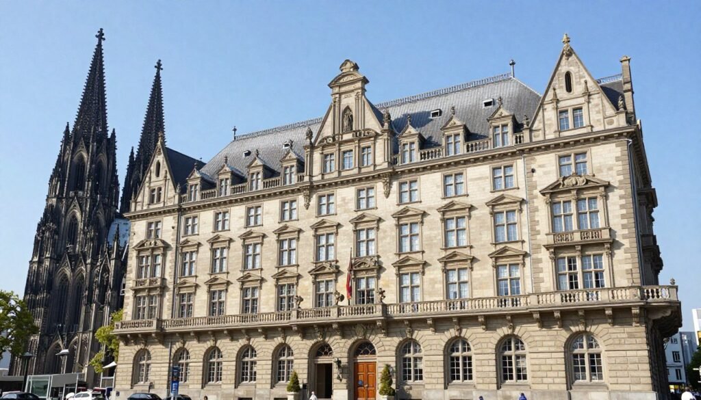 Excelsior Hotel Ernst exterior with Cologne Cathedral view