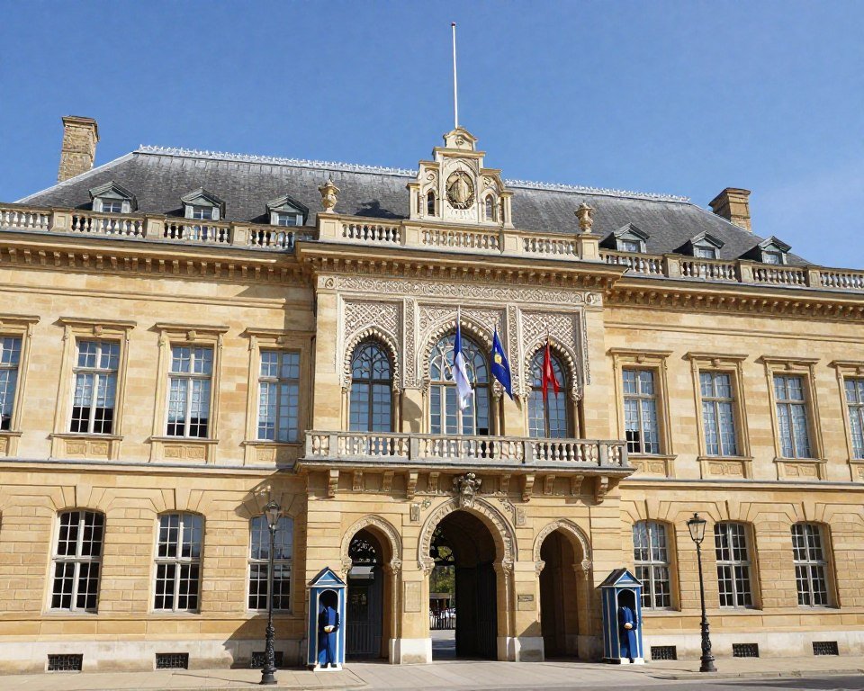 Exterior of Grand Ducal Palace Luxembourg