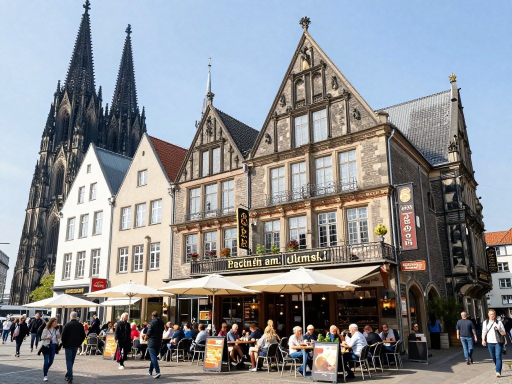 The Best Things to Do in Cologne 24 Exterior of historic Früh am Dom brewery near Cologne Cathedral