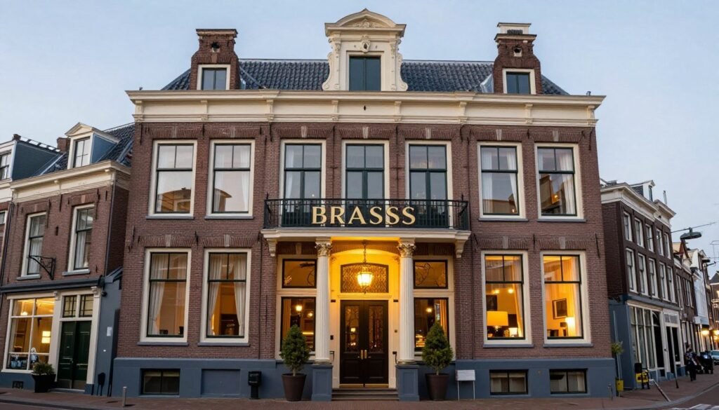 Exterior view of Brasss Hotel Suites in Haarlem Netherlands