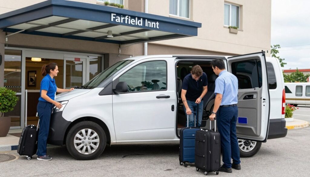 Fairfield Inn Vienna airport shuttle service with hotels in vienna transportation