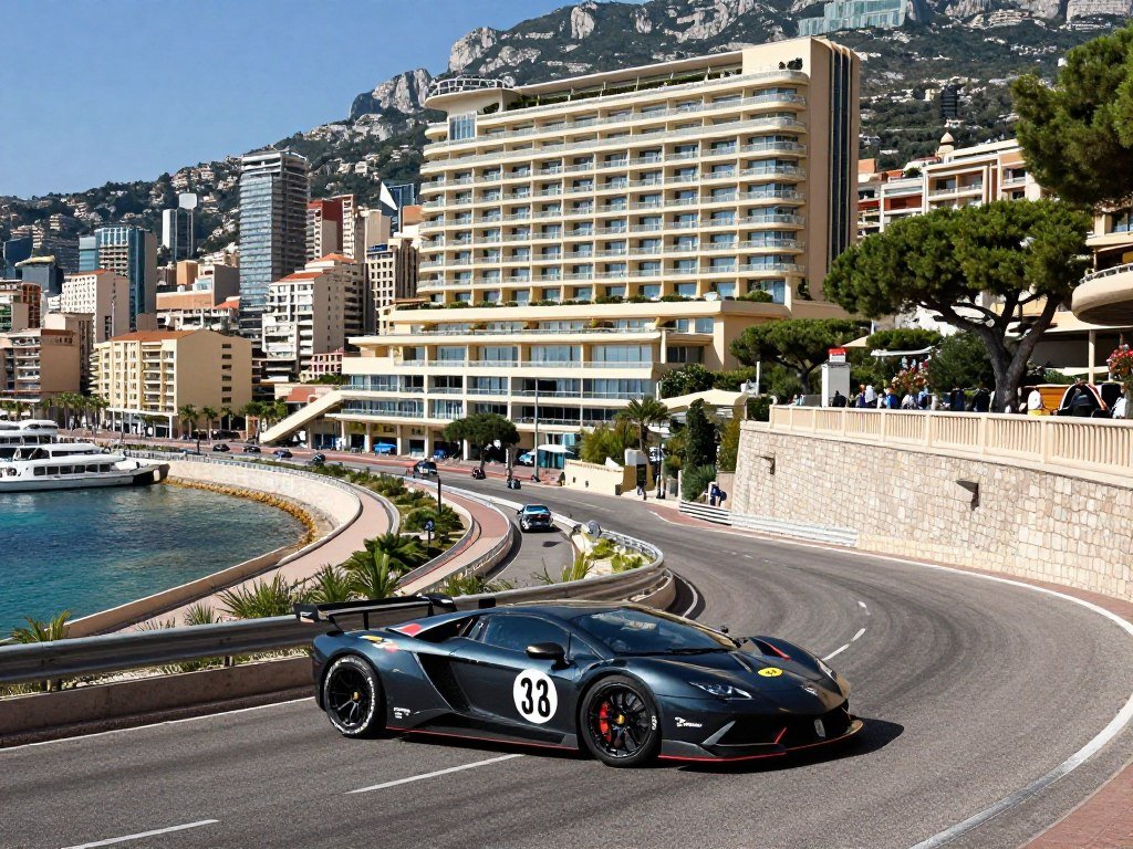 Fairmont Monte Carlo overlooking Grand Prix circuit