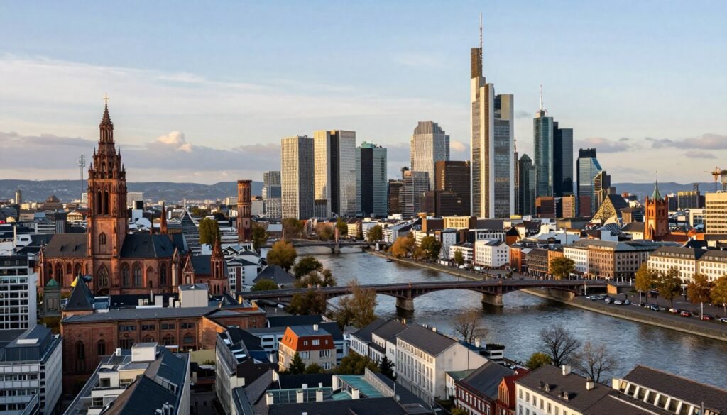 The Best Things to Do in Frankfurt 40 Frankfurt city panorama showcasing historic and modern architecture with Main River