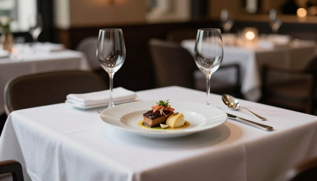 Best Restaurants in The Hague, Netherlands 1 Fred restaurant in The Hague, Netherlands with elegant plating and sophisticated interior