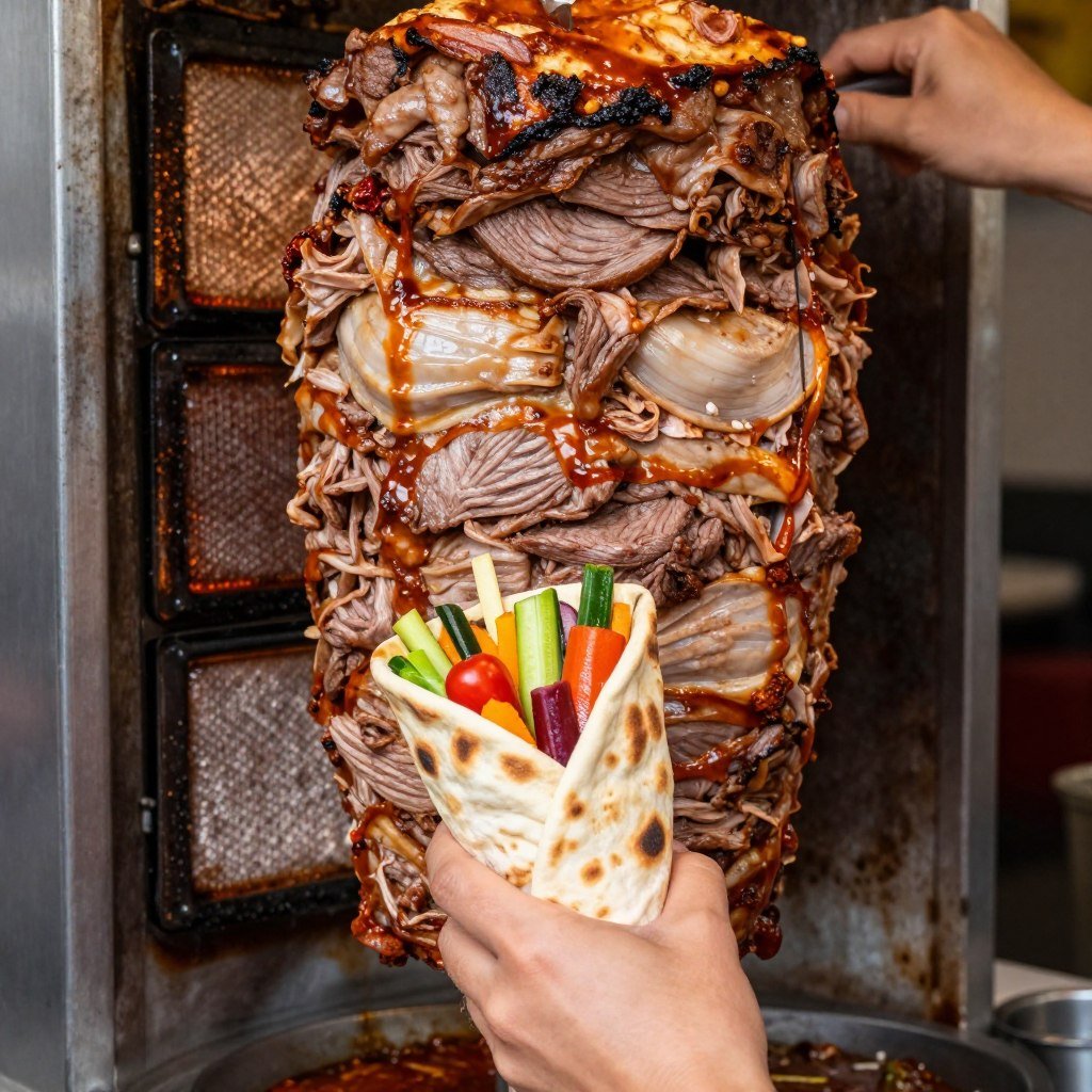 The Best Things to Do in Berlin 22 Fresh Turkish döner kebab with vegetables in pita bread