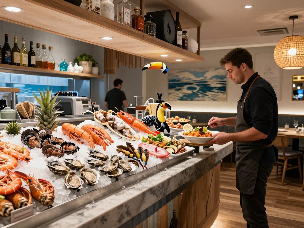 The Best Restaurants in Brussels 19 Fresh seafood display at Toucan Sur Mer in Brussels