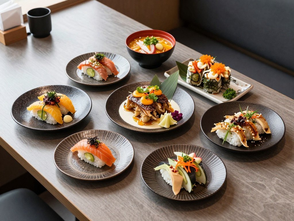 Fusion cuisine dishes representing 2026 Berlin food trends