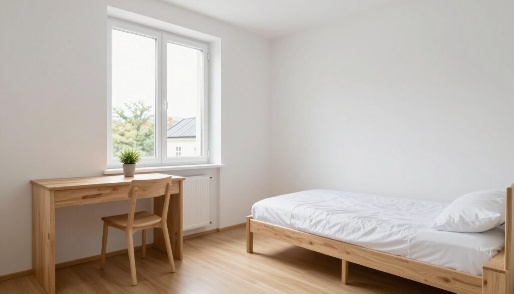 The Best Hotels in Salzburg Austria 10 Gästehaus im Priesterseminar minimalist room with large windows