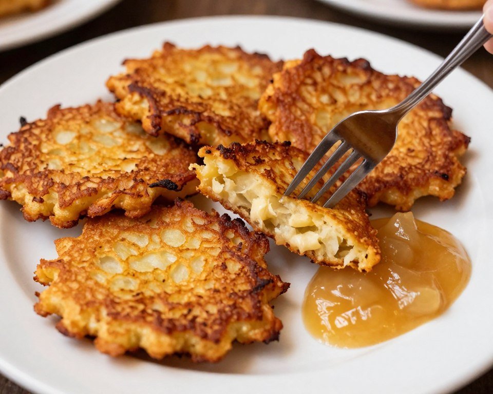 The Best Things to Do in Cologne 27 Golden crispy Reibekuchen potato pancakes with applesauce
