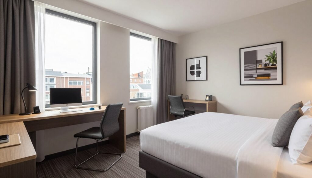 Hampton By Hilton Utrecht Centraal Station exterior and room